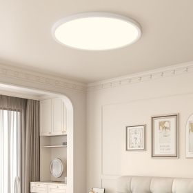 16inch Flush Mount Ceiling Light, 32W 3520LM 5CCT Selectable, Dimmable LED Ceiling Light Fixture for Kitchen Bedroom Living Room